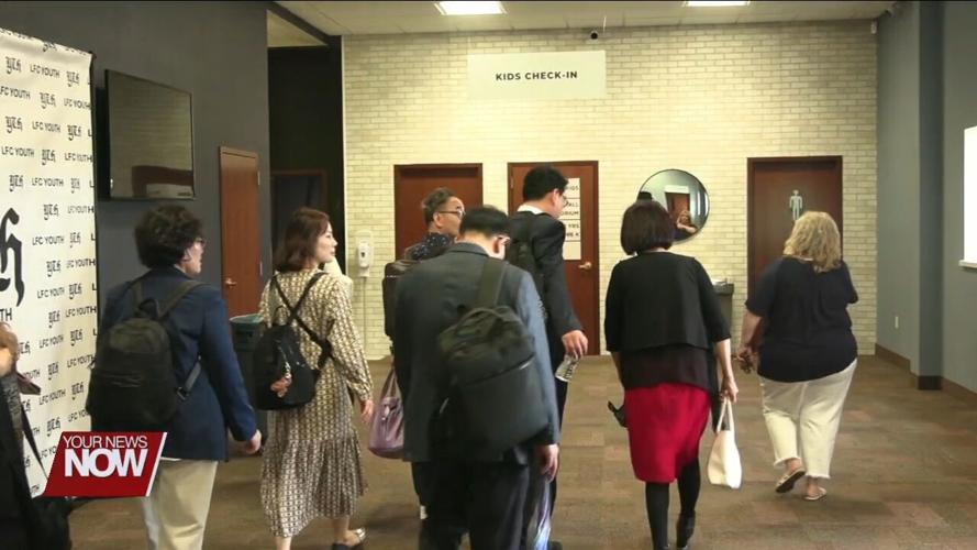 Project Pray brings visitors from South Korea to pray at Lima First Church