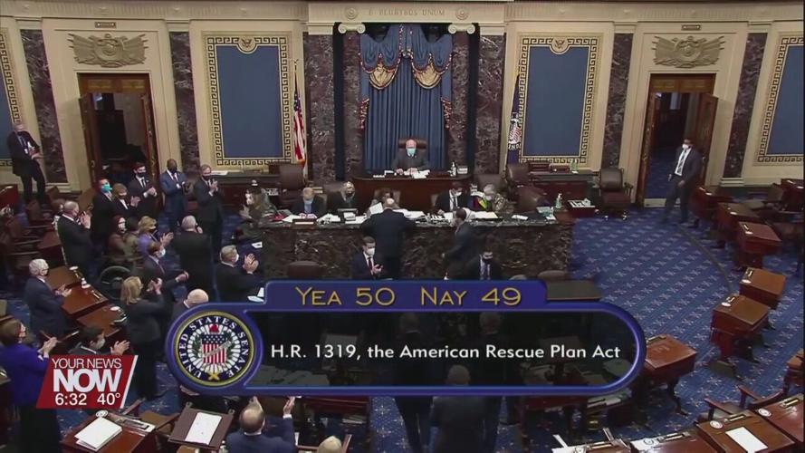 Sen. Brown celebrates the passage of The Butch Lewis Act