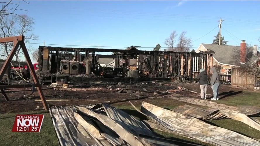 Multiple departments provide aid to residential fire in rural Allen County