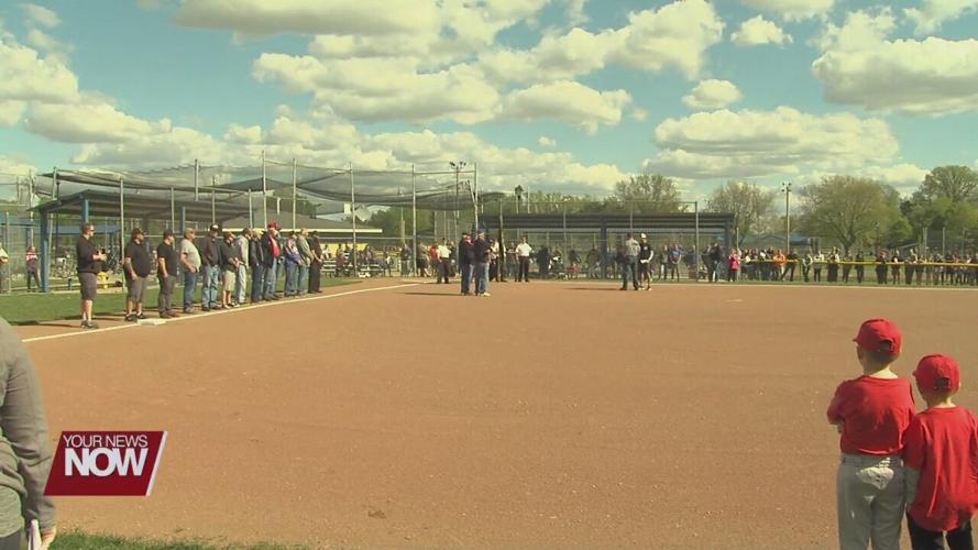 St. Marys VFW Post 9289 donates flag pole to little league