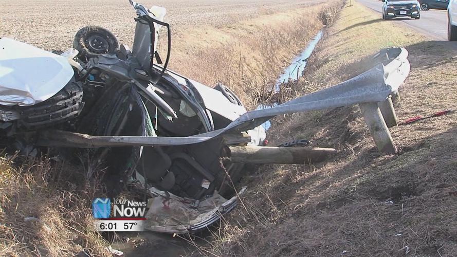 A woman is hospitalized after car accident on State Route 189