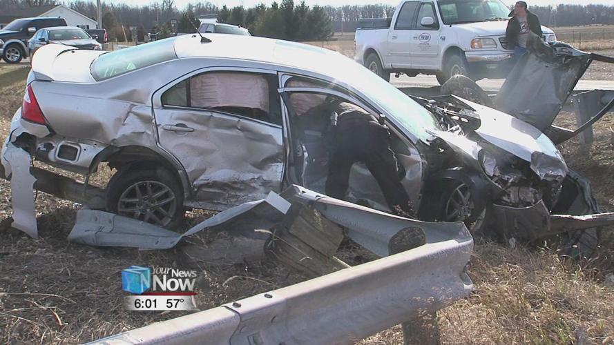 A woman is hospitalized after car accident on State Route 189