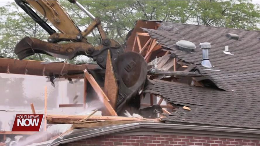 Building at 221 N. Main Street comes down in preparation for new administration building