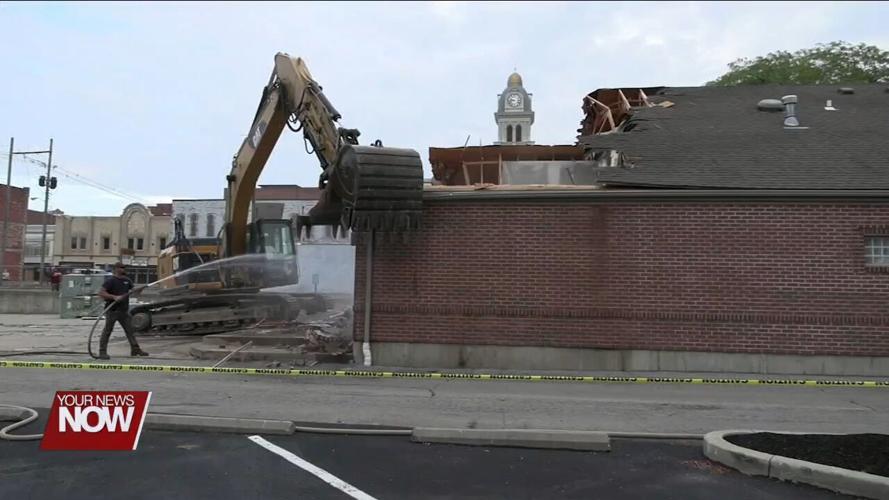 Building at 221 N. Main Street comes down in preparation for new administration building