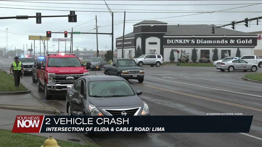 No serious injuries reported after a two-vehicle crash at Elida and Cable intersection
