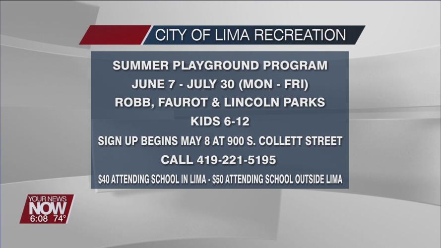 City of Lima Summer Playground Program back for the 2021 season and in-person
