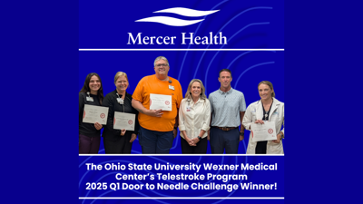Mercer Health earns third Door to Needle Award for excellence in stroke care