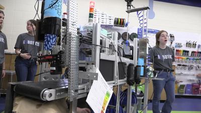 Allen East students highlight robotics skills ahead of competition