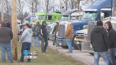 Drivers protest electronic logging device mandate