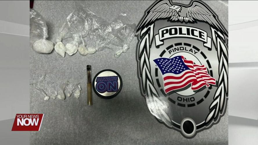 Drugs seized by Findlay Police in traffic stop