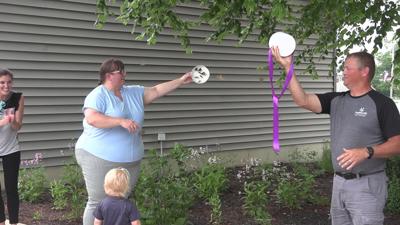 Auglaize County Board of DD releases butterflies for new "Wings and Blooms Community Garden"