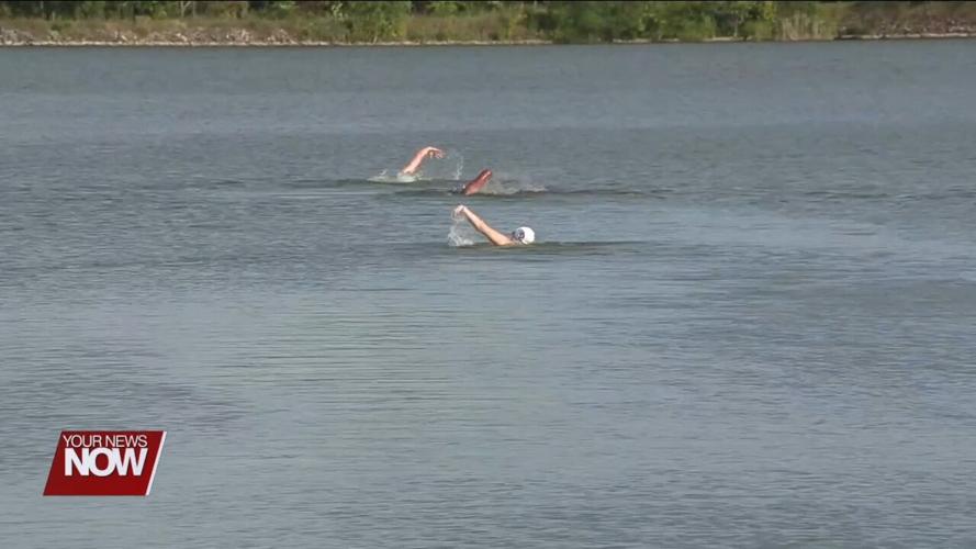 The Lima Family YMCA holds first-ever open water fitness swim