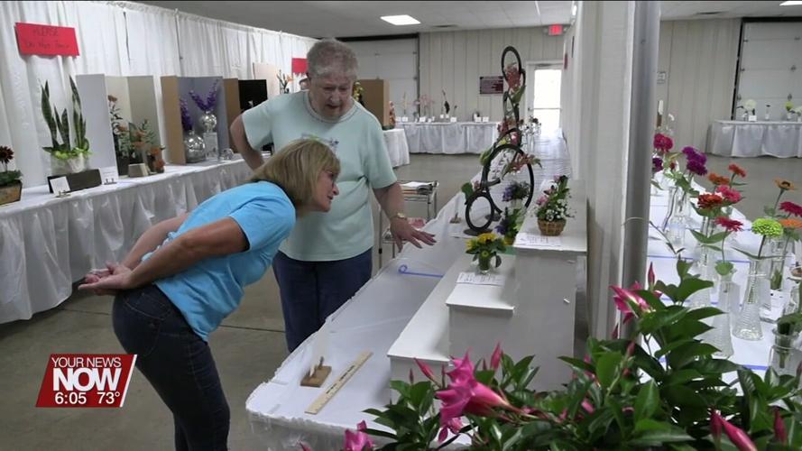 Beautiful flower exhibits are on display at the Allen County Fair