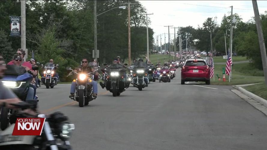 Hundreds of bikers ride into Fort Jennings to kick off "Fort Fest"