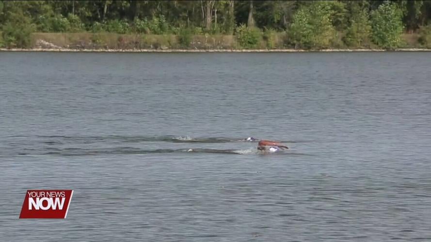 The Lima Family YMCA holds first-ever open water fitness swim