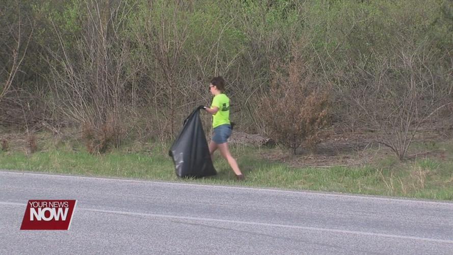 Allen Soil and Water Conservation District promoting trash pickup with their Adopt-a-Roadway program