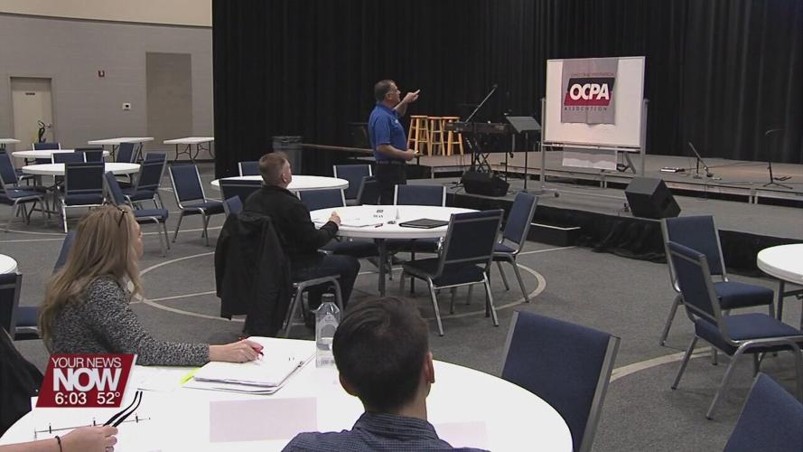 Lima Police Department's Crime Prevention Specialist learning ways to help residents how to protect themselves when it comes to crime