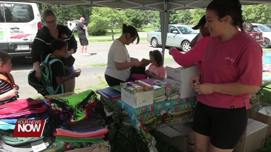 Small business owner returns kindness once shown to her with School Supply Giveaway