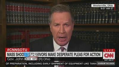 Governor Kasich talks gun control on CNN
