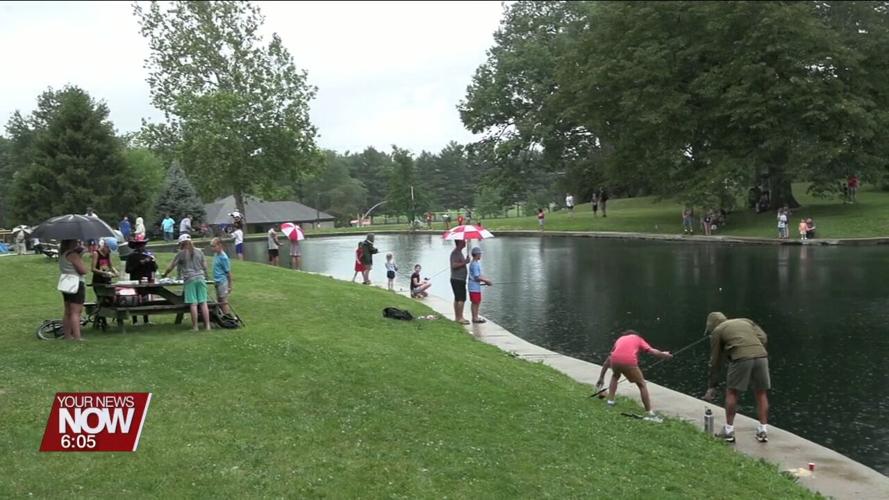 Rain or Shine-great turnout for the Annual 'Youth Fishing Derby'