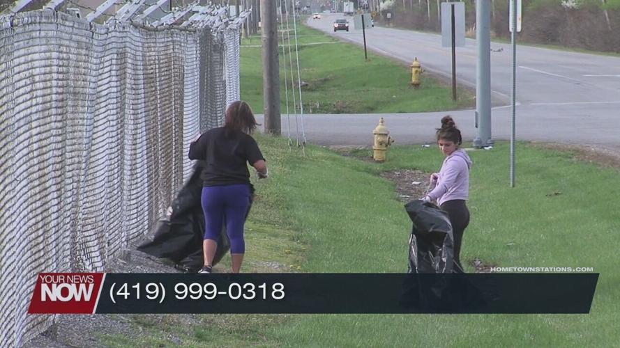 Allen Soil and Water Conservation District promoting trash pickup with their Adopt-a-Roadway program