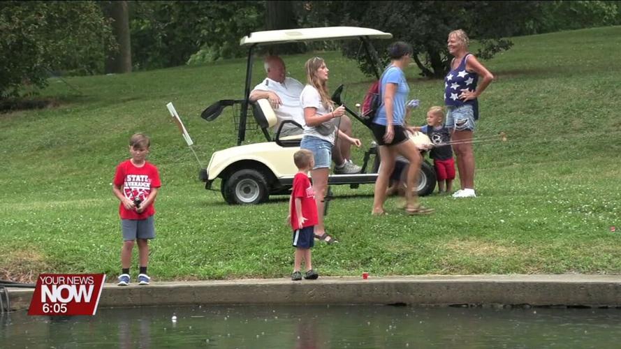 Rain or Shine-great turnout for the Annual 'Youth Fishing Derby'