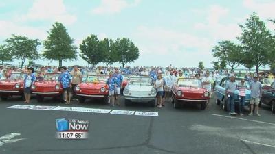 International Amphicar Owners Club sets world record in Celina