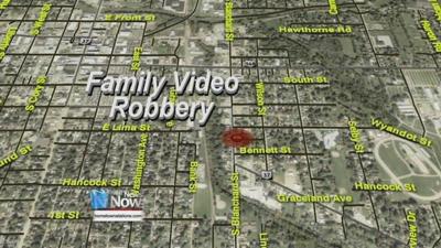 Findlay Police Search for Family Video Robbery Suspect