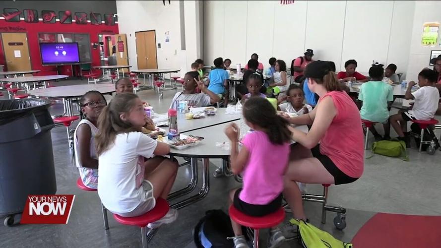 Kids in Lima's Summer Playground Program not letting the heat put a damper on fun
