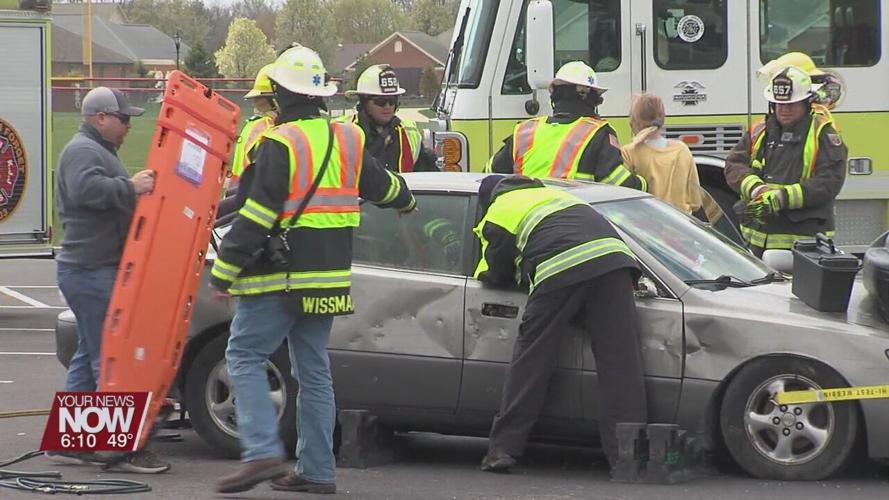 New Bremen students see dangers of impaired driving in mock crash
