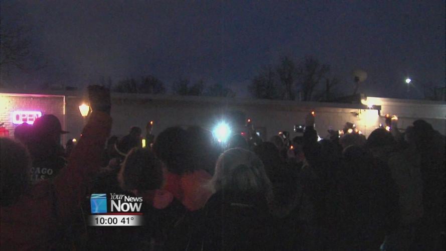 Family, friends, and community members hold candlelight vigil for Danielle Jackson