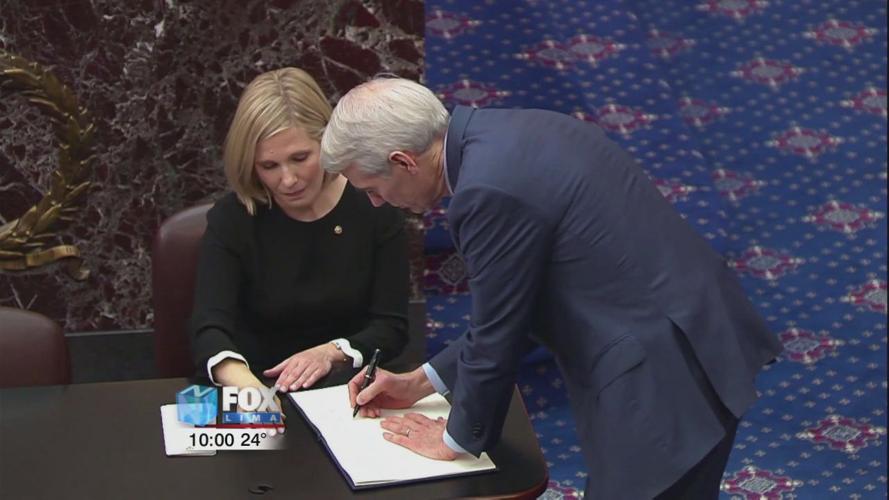 Senators sworn-in as jurors for impeachment trial