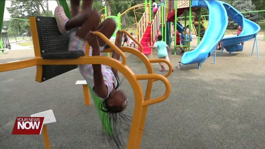 Kids in Lima's Summer Playground Program not letting the heat put a damper on fun