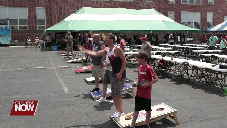 Festival Goers Participate In Cornhole Tournament On Day 2 Of The St Gerard Festival News 