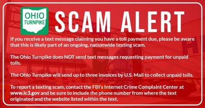 Ohio Turnpike warns of a resurgence in scam texts to pay tolls