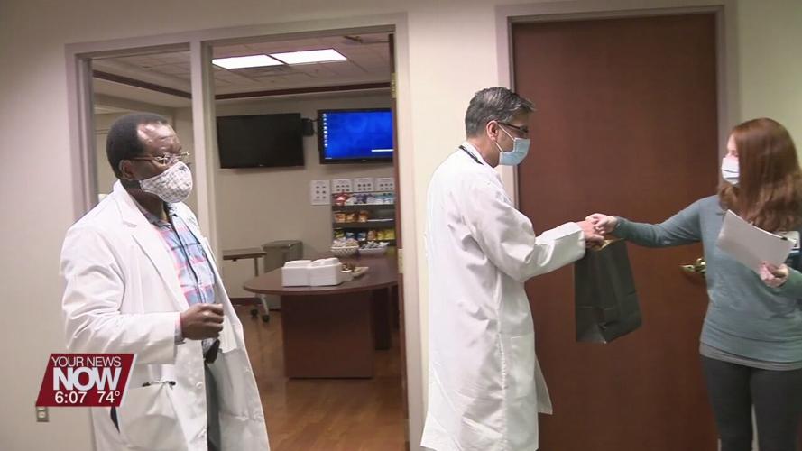 Mercy Health St. Rita's hands out gifts to doctors during National Doctors Day