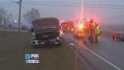 Crash shuts down section of Route 117