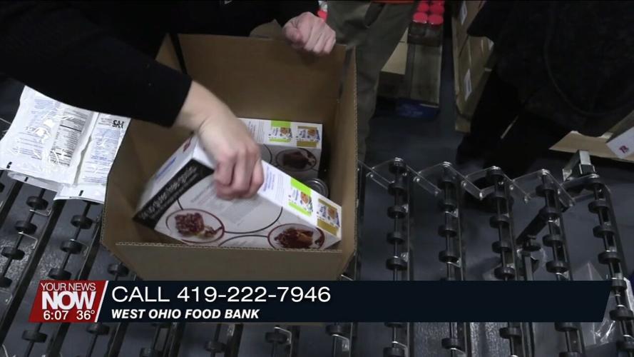 Lima Rotary members help West Ohio Food Bank pack food boxes for seniors