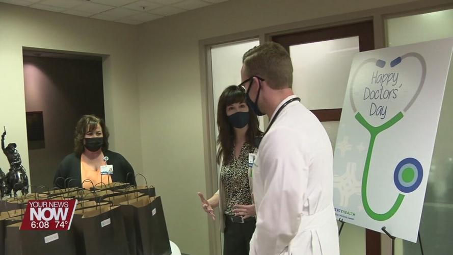 Mercy Health St. Rita's hands out gifts to doctors during National Doctors Day