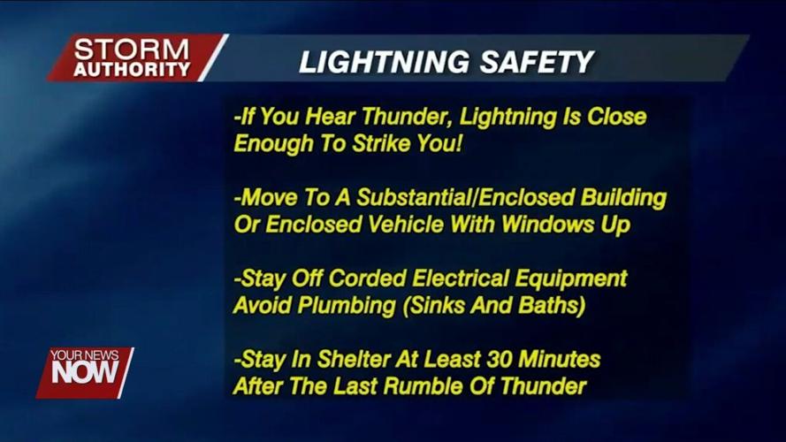 Tips to stay safe when lightning strikes