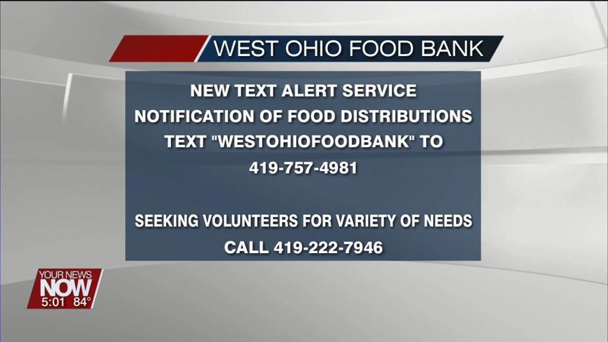 West Ohio Food Bank now offering text alerts for upcoming food distributions and pop-up events