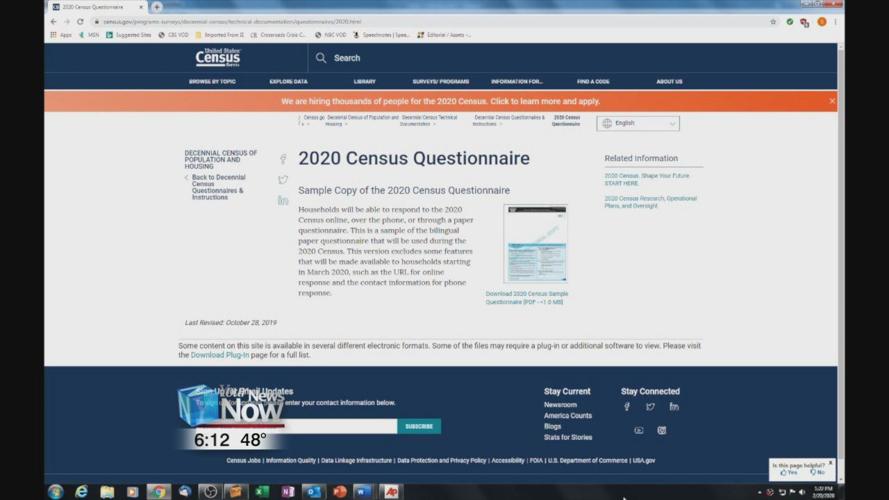 Take time to fill out Census while at home