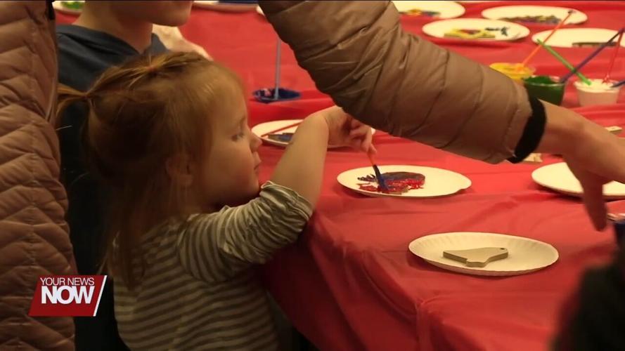 Santa visits the 33rd Christmas Tree Festival at the Putnam County District Library
