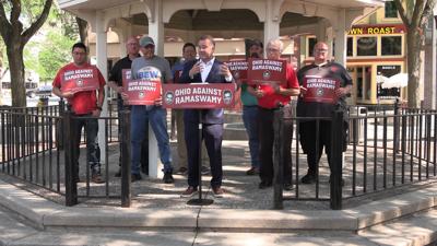 Democratic Lt. Gov. Candidate David Pepper makes campaign stop in Lima