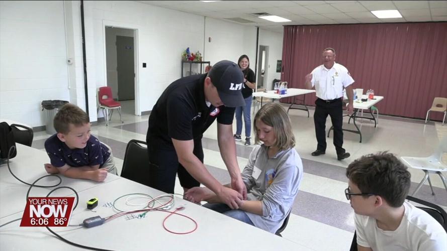 Students taking part in GenNext Makers Camp learn all about careers at the Lima Fire Department