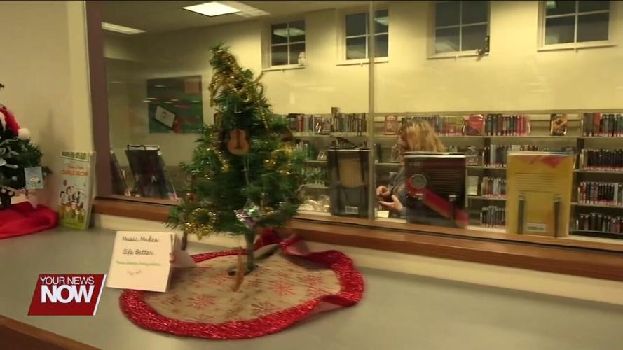 Santa visits the 33rd Christmas Tree Festival at the Putnam County District Library