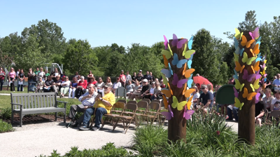 Families gather to remember loved ones during Allen County Board of DD butterfly memorial