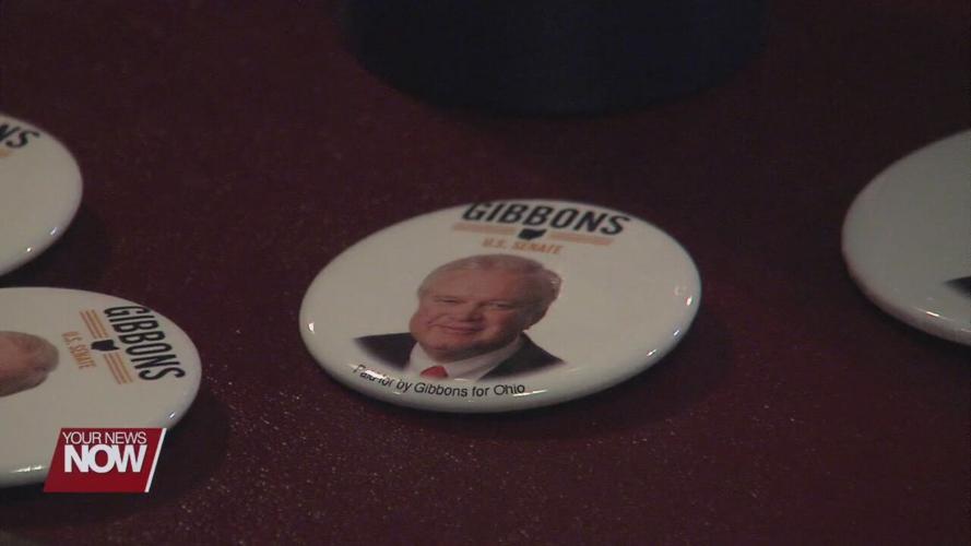 Republican US Senate candidate in town speaking to voters