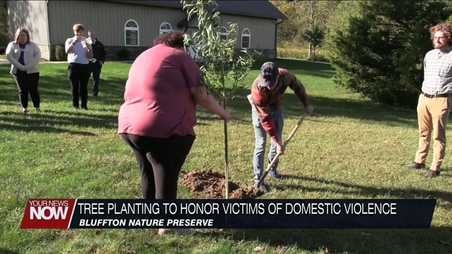 Victims of domestic violence honored with tree planting at Moyer Nature Center
