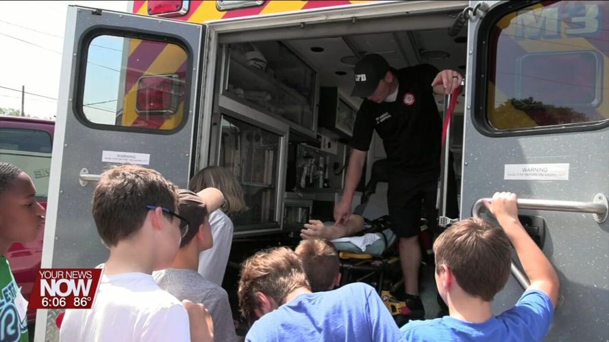 Students taking part in GenNext Makers Camp learn all about careers at the Lima Fire Department